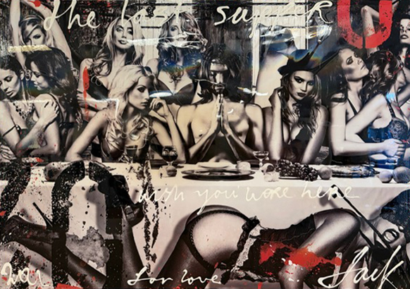 LAST SUPPER BLACK WHITE