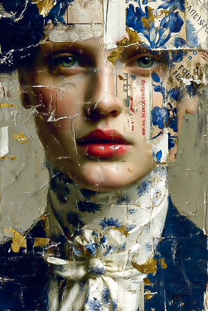 Dutch Muse - 120x160 Modern pop art schilderij – Dutch Muse – Jacksart – 120×160