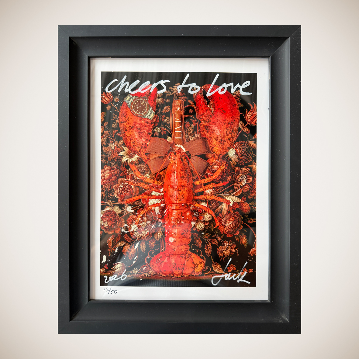 Limited Art Print "cheers to love"