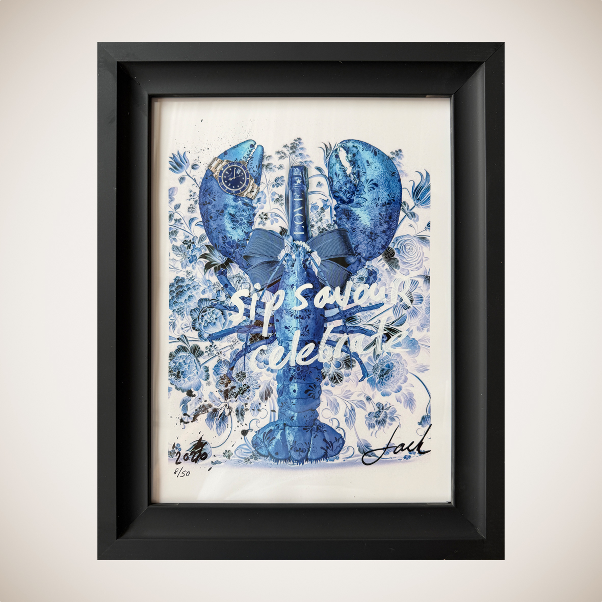 Limited Art Print "sip, savour, celibrate"